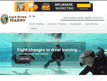 Tablet Screenshot of cavediverharry.com